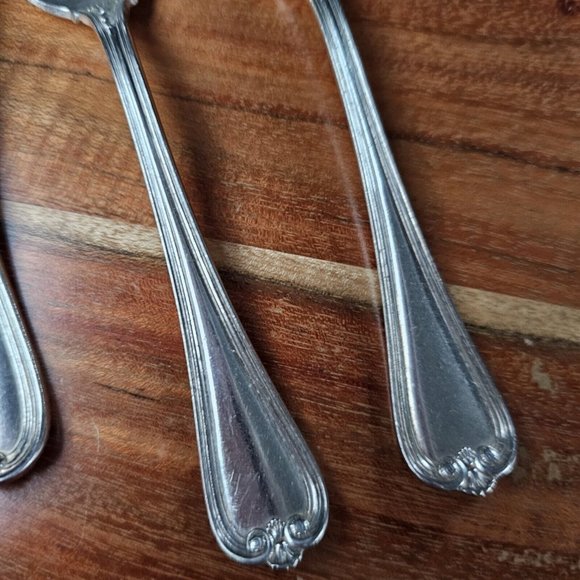 7 Priscilla 1900 International Silverplate 1847 Rogers Bros set soup spoon fork - Picture 6 of 16